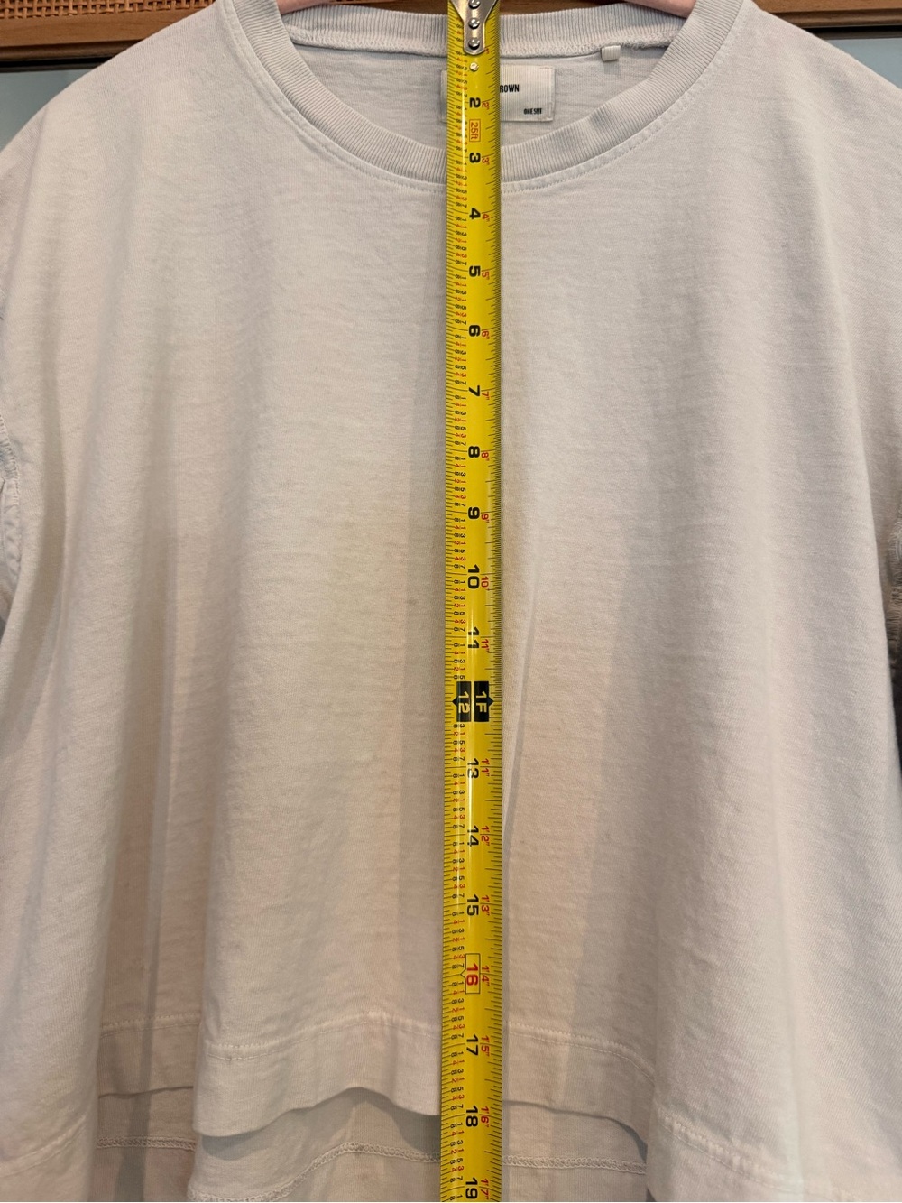 Joah Brown Boxy Cropped Tee Soft White - Picture 11 of 13